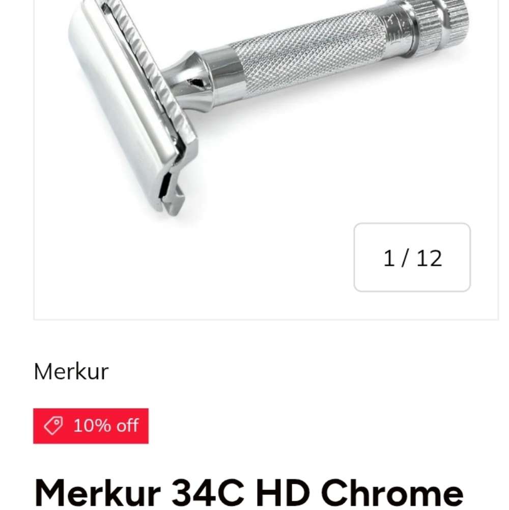 Merkur Solingen Razor with Blade - Picture 2 of 5